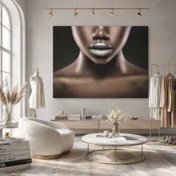 Tablou Canvas Silver Lips