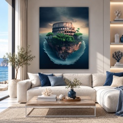 Tablou Colosseum on a floating island