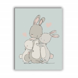 Tablou Copii - Rabbit Mom - Img 2