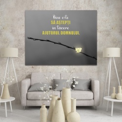 Tablou Inspirational - Sa astepti in tacere - Img 3
