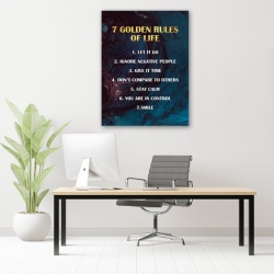 Tablou Motivational - 7 golden rules - Img 4