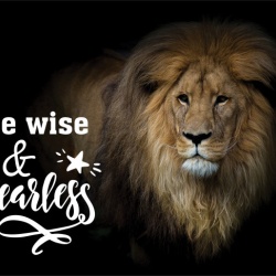 Tablou Motivational - Be Wise And Fearless - Img 3