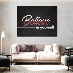 Tablou Motivational - Believe in yourself (bronze) - Img 3