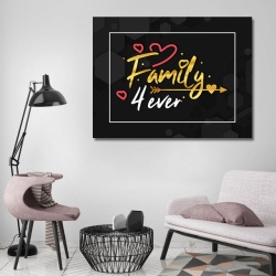 Tablou Motivational - Family 4 ever - Img 2