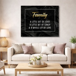 Tablou Motivational - Family, a little bit of love