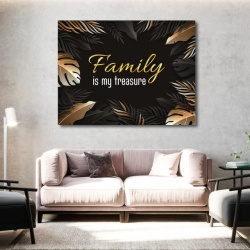 Tablou Motivational - Family is my treasure - Img 2