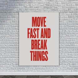 Tablou Motivational - Move fast and break things - Img 4