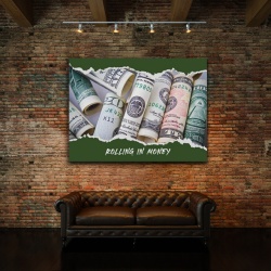 Tablou Motivational - Rolling In Money - Img 2