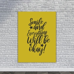 Tablou Motivational - Smile and will be ok - Img 4