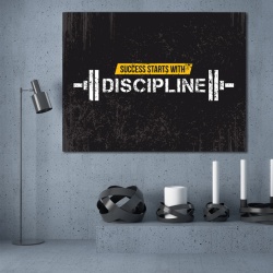 Tablou Motivational - Success starts with discipline - Img 2