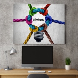 Tablou Motivational - Teamwork (Knots)