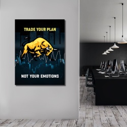 Tablou Motivational - Trade your plan - Img 2