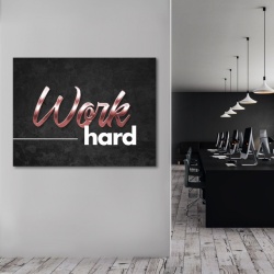 Tablou Motivational - Work hard (bronze) - Img 4