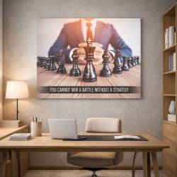 Tablou Motivational - You Cannot Win Without A Strategy