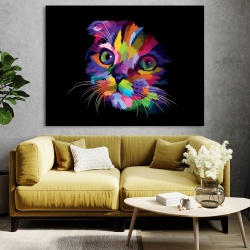 Tablou Scottish fold cat (polygonal art)