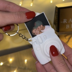 Breloc personalizat aparat foto Instax cu poză în interior - Img 6