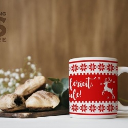Cana Cu Reni Si Mesaj - Craciun Fericit - Img 4