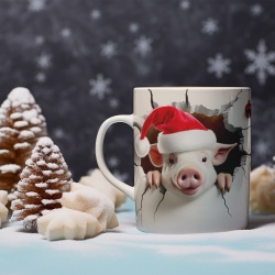 Cana De Craciun - 3D Christmas Pig