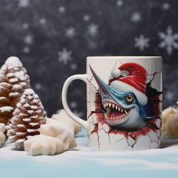 Cana De Craciun - 3D Christmas Swordfish - Img 3