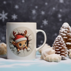 Cana De Craciun - Cute Reindeer with Tiny Hat - Img 3
