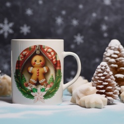 Cana De Craciun - Gingerbread Man with Sweets (mesaj personalizat) - Img 2