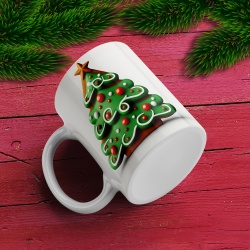 Cana De Craciun - Green Gingerbread Christmas Tree - Img 2