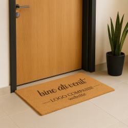Covor de intrare personalizat - 60x40cm - bine ati venit logo si website