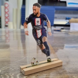 Figurina de birou din plexi glass cu Neymar - vedere fata - Img 6