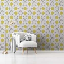 Fototapet Abstract - Retro Dots and Circles (Geometric 049) - Img 4