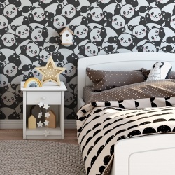 Fototapet Copii - Cute Panda Pattern (Baby 092) - Img 2