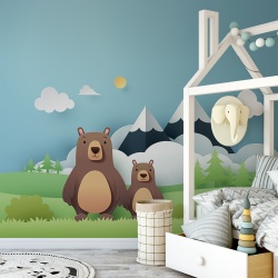 Fototapet Copii - Ursuleti 3D (Painel040)