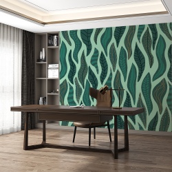 Fototapet - Curved leaves pattern (FTD1000330) - Img 2
