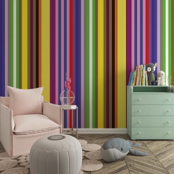 Fototapet Dungi inguste multicolore (Stripes 033) - Img 2