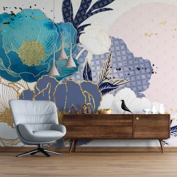 Fototapet Flowers and patterns (FTD100086)