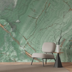 Fototapet Imitatie Marmura Lux Albastru - Verde 037 - Img 2