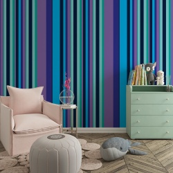 Fototapet Linii albastre si violet (Stripes 017) - Img 2