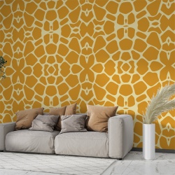 Fototapet Texturi - Animal print pattern portocaliu (Texture 014) - Img 2