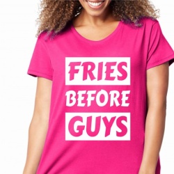 Imprimeu Tricou Fries Before Guys - Img 2