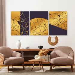 Set 3 Tablouri - Modern Kintsugi - Img 2