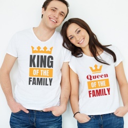 Set Imprimeu Tricouri - King and Queen of the Family - Img 1