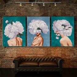 Set Tablouri Canvas - Peony Lady - Img 3