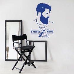 Sticker Barbershop (Barbershop bearded guy) - Img 3