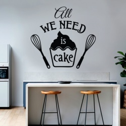 Sticker Bucatarie - All we need is cake - Img 3