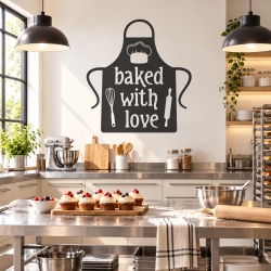 Sticker Bucatarie - Baked with love (chef's hat)
