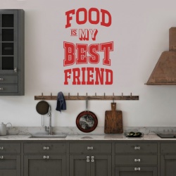 Sticker Bucatarie - Food is my best friend - Img 3