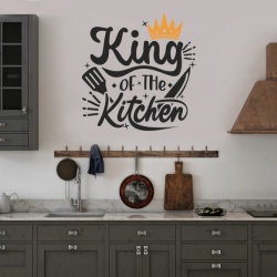 Sticker Bucatarie - King of the kitchen - Img 3