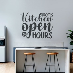Sticker Bucatarie - Mom's kitchen open 24 hours