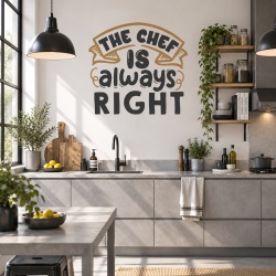 Sticker Bucatarie - The chef is always right