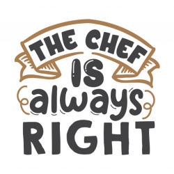 Sticker Bucatarie - The chef is always right - Img 2