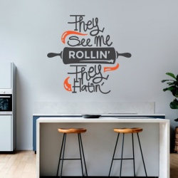 Sticker Bucatarie - They see me rollin' - Img 3